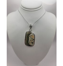 Turritella Pendant #9 - Gemstone