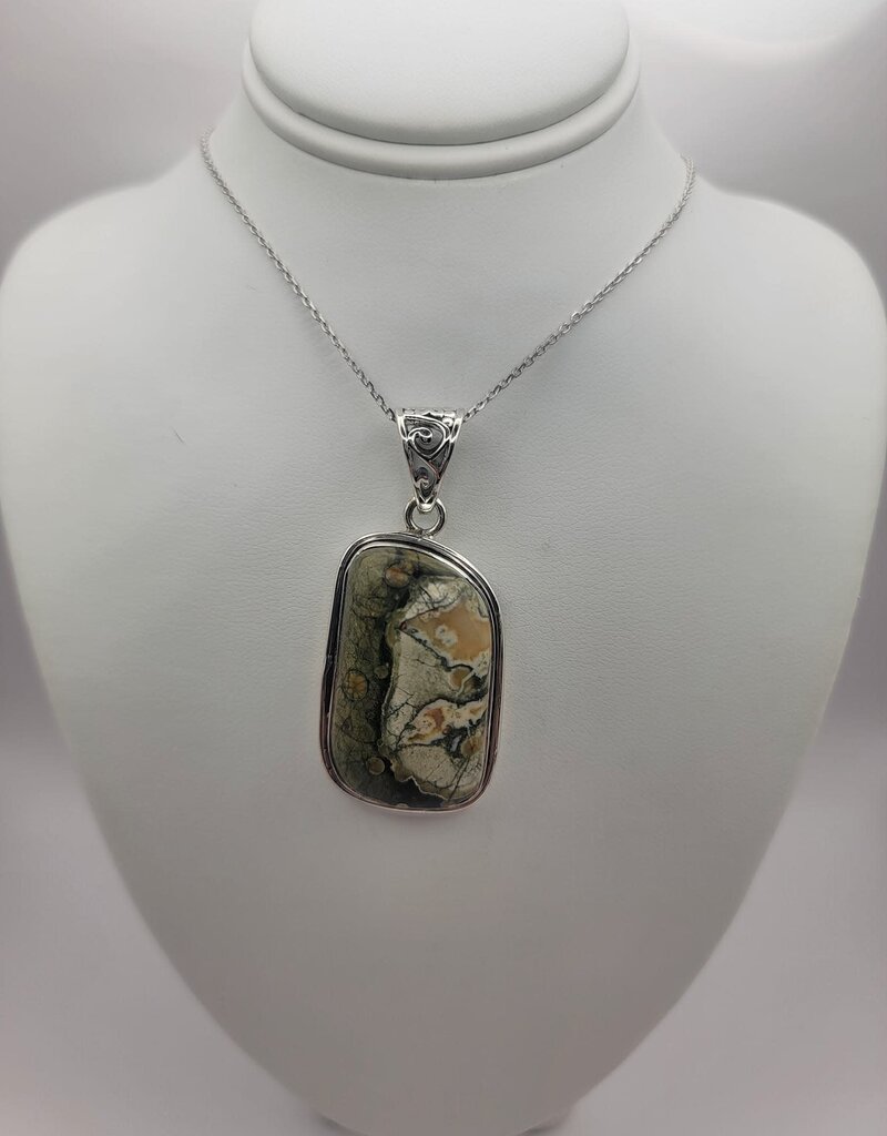 Turritella Pendant #9 - Gemstone