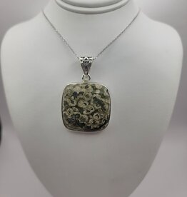 Turritella Pendant #11 - Gemstone