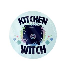 Kitchen Witch Glass Chopping Board