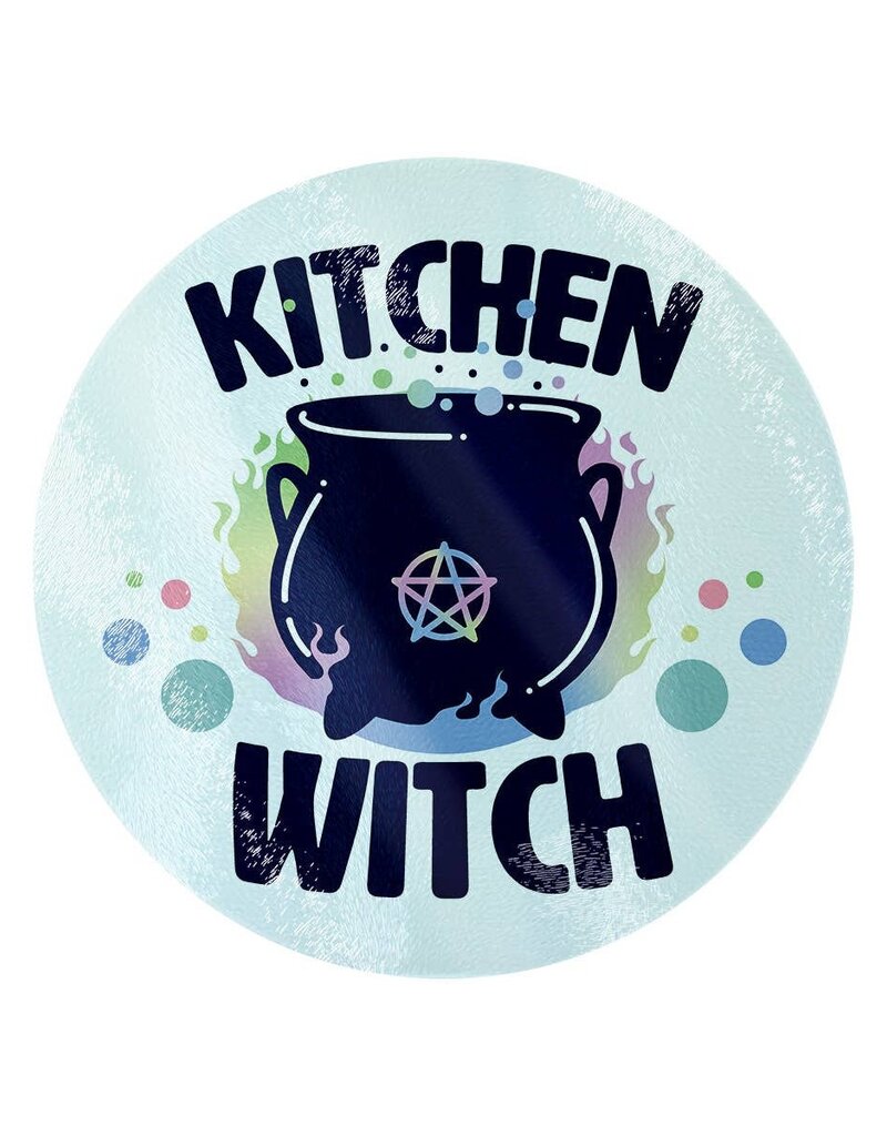 Kitchen Witch Glass Chopping Board