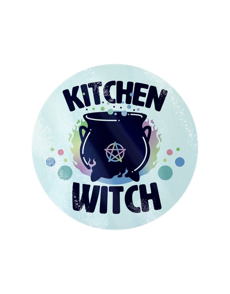 Kitchen Witch Glass Chopping Board