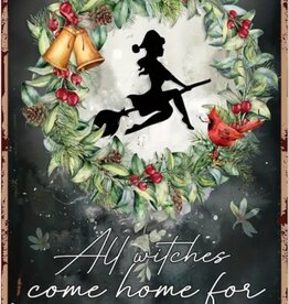 All Witches Come Home Tin Sign