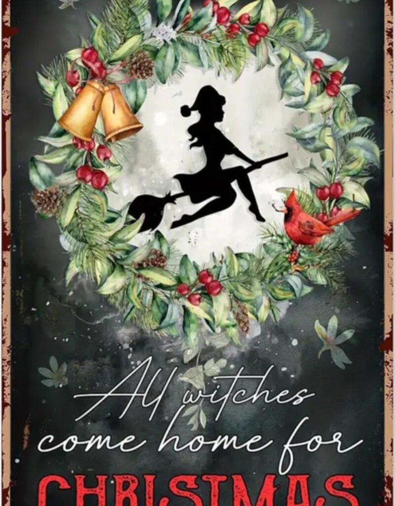 All Witches Come Home Tin Sign