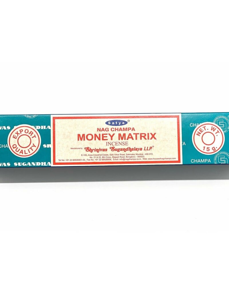 Satya Money Matrix Stick Incense 15 gr