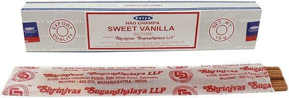 Satya Sweet Vanilla Incense 15 Grams Satya Sweet Vanilla Incense 15 Grams