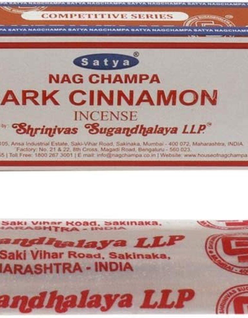 Satya Dark Cinnamon Stick Incense 15 gr