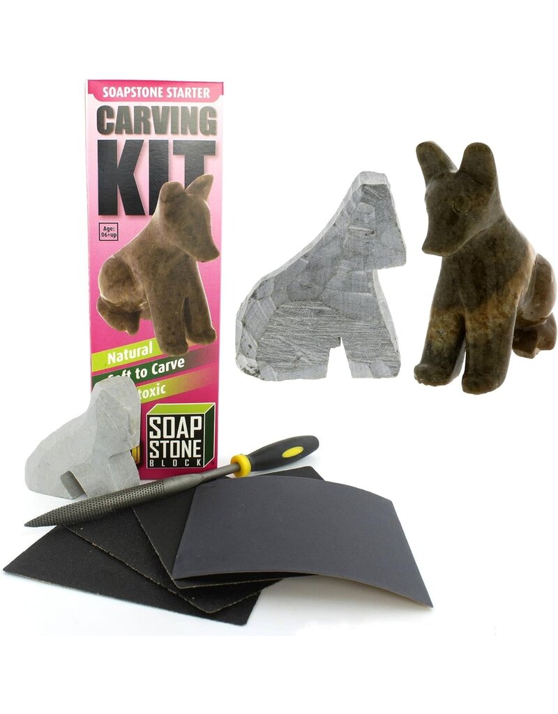 Soapstone Carving Kit - Dog