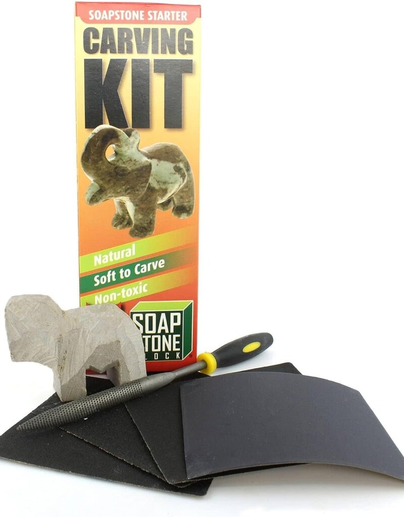 Soapstone Carving Kit - Elephant