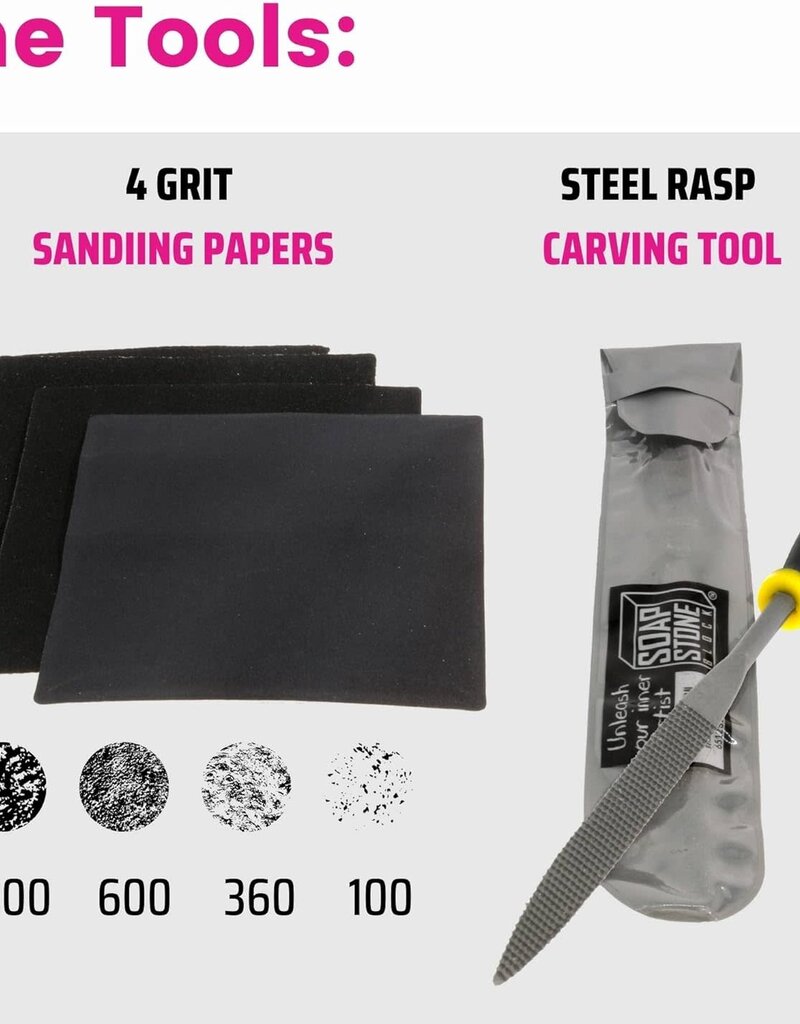 Soapstone Carving Kit - Elephant