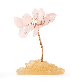 Mini Rose Quartz Gemstone Tree - Gemstones