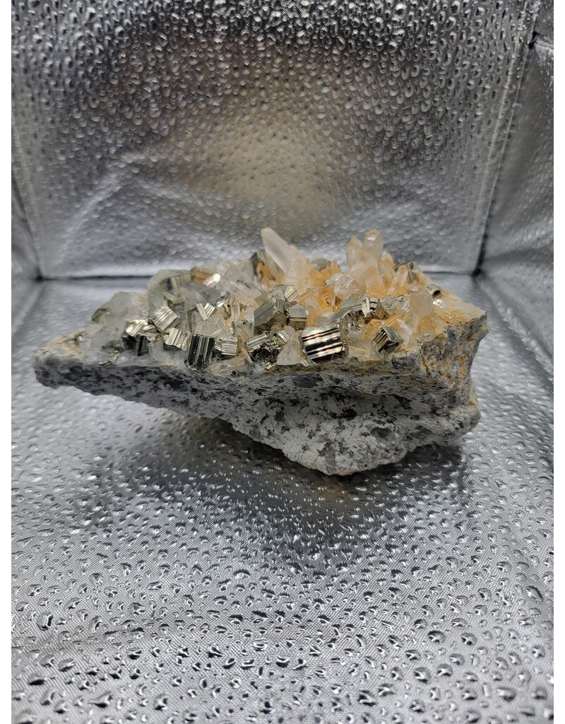 Pyrite & Quartz Cluster - Gemstone 1