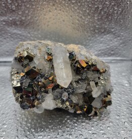 Pyrite & Quartz Cluster - Gemstone 11