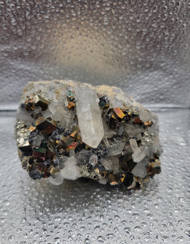Pyrite & Quartz Cluster - Gemstone 11
