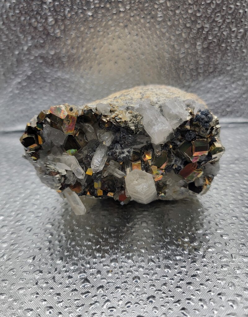 Pyrite & Quartz Cluster - Gemstone 11