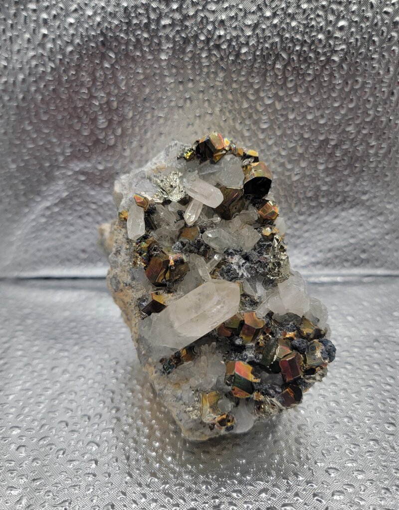 Pyrite & Quartz Cluster - Gemstone 11