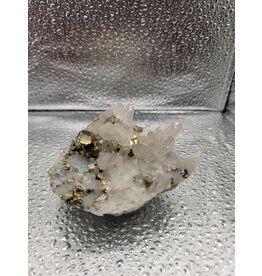 Pyrite & Quartz Cluster - Gemstone 12