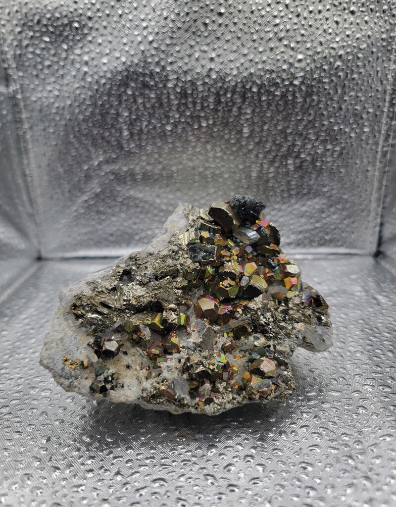 Pyrite & Quartz Cluster - Gemstone 2
