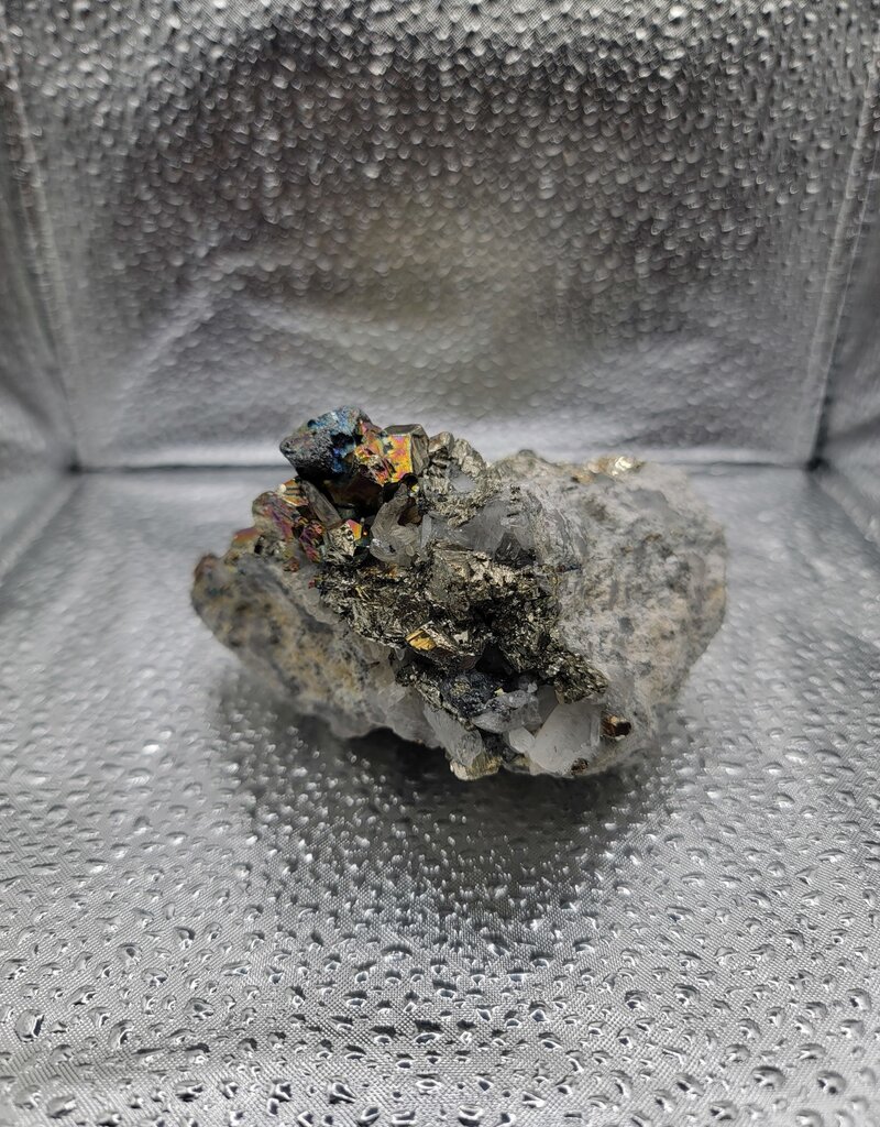 Pyrite & Quartz Cluster - Gemstone 2