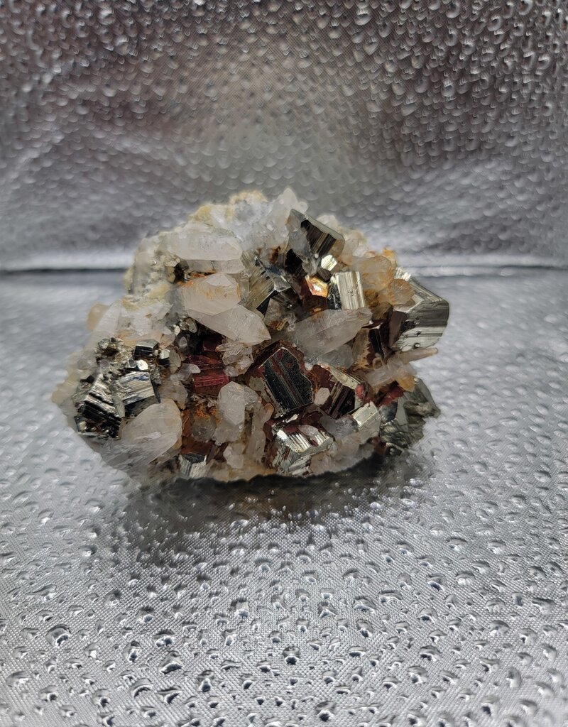 Pyrite & Quartz Cluster - Gemstone 4