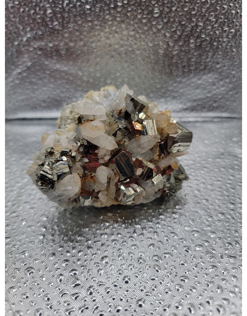 Pyrite & Quartz Cluster - Gemstone 4