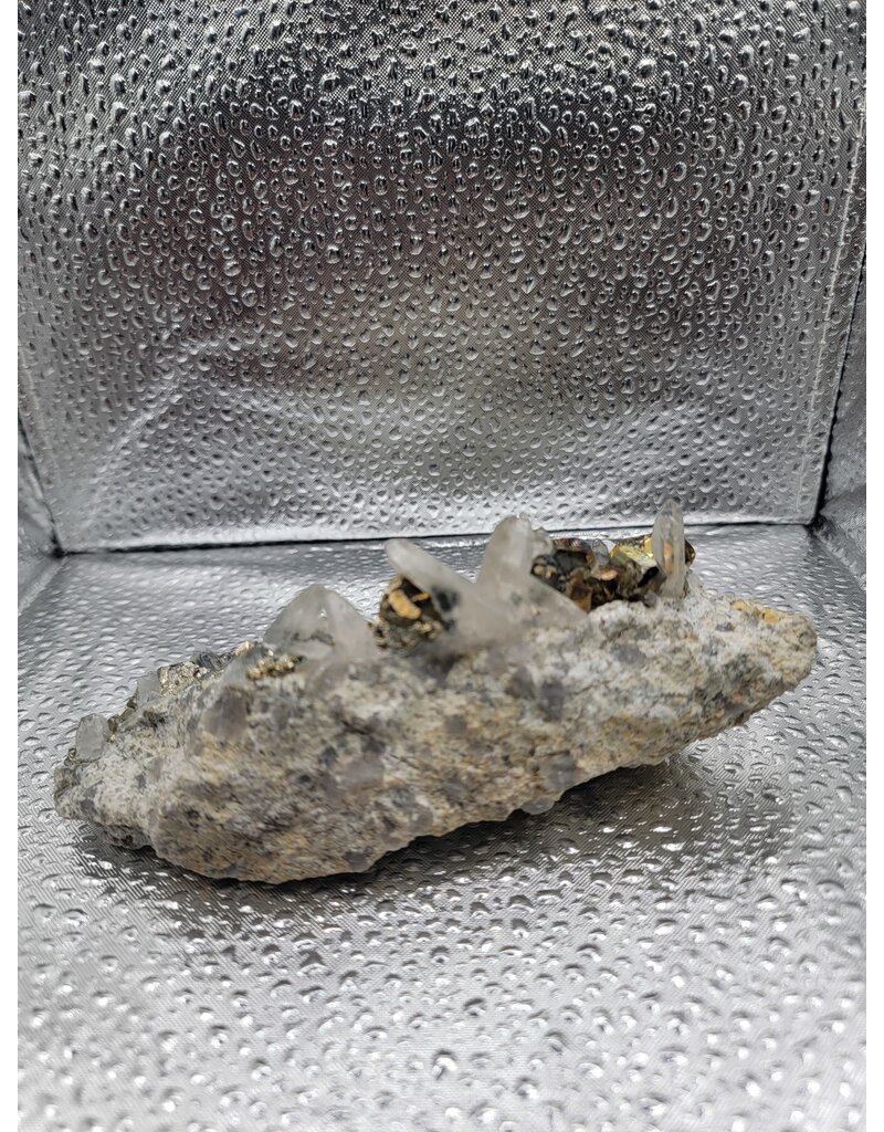 Pyrite & Quartz Cluster - Gemstone 7