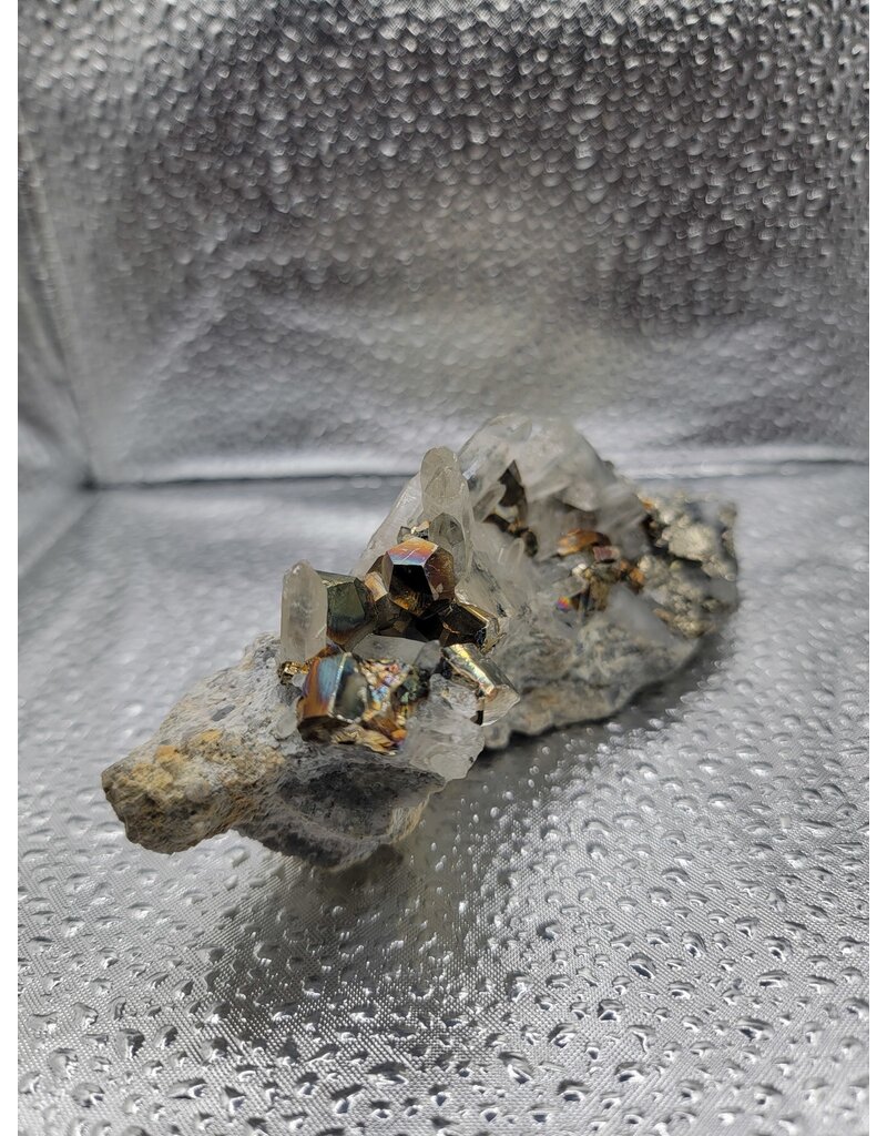 Pyrite & Quartz Cluster - Gemstone 7