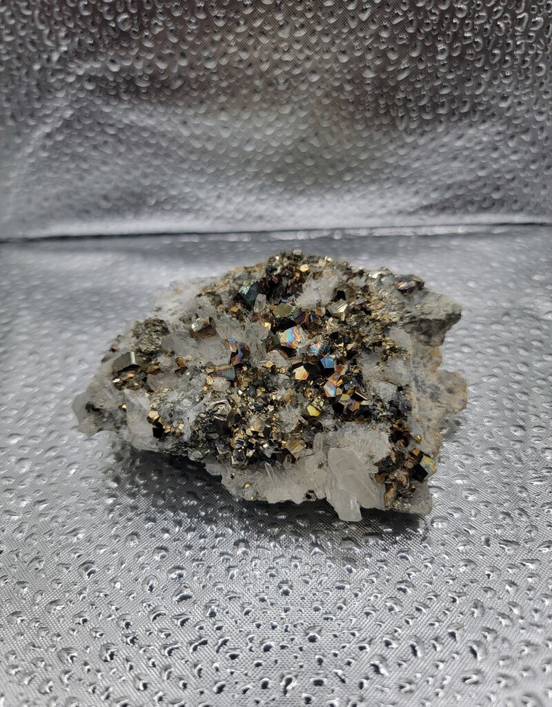 Pyrite & Quartz Cluster - Gemstone 8