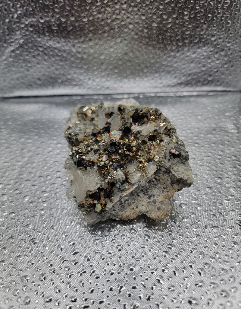 Pyrite & Quartz Cluster - Gemstone 8