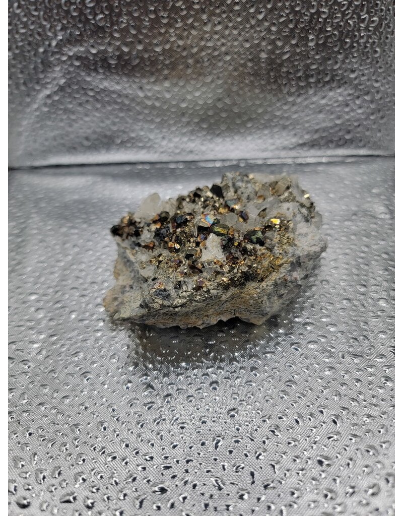 Pyrite & Quartz Cluster - Gemstone 8