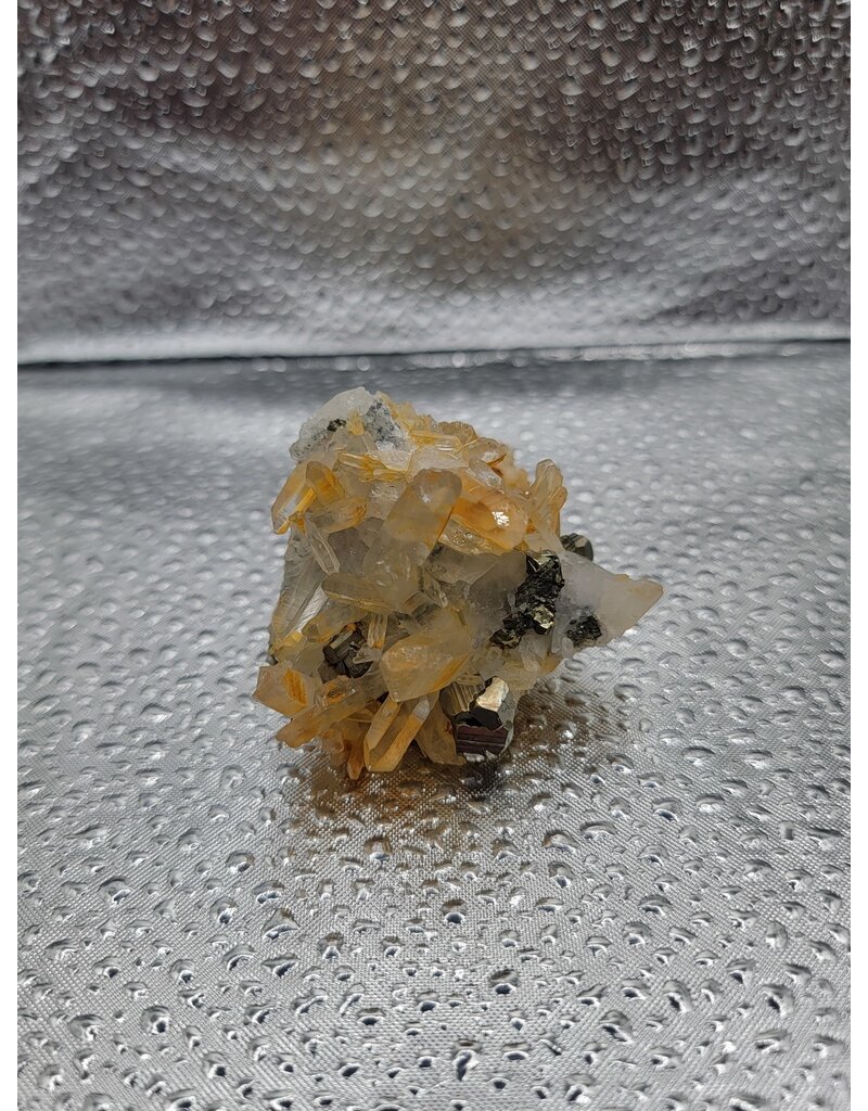 Pyrite & Quartz Cluster - Gemstone 23