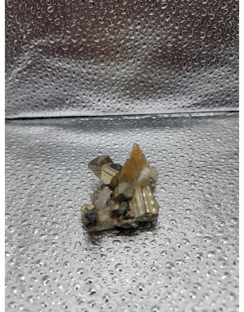 Pyrite & Quartz Cluster - Gemstone 24