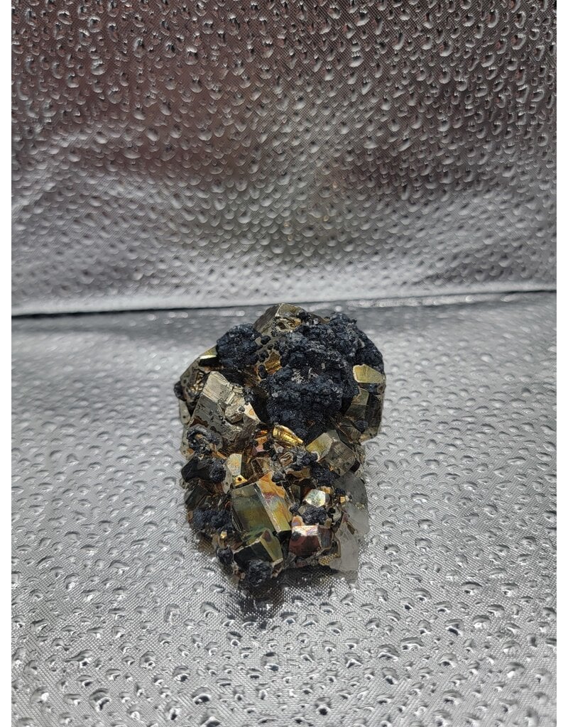 Pyrite & Quartz Cluster - Gemstone 28