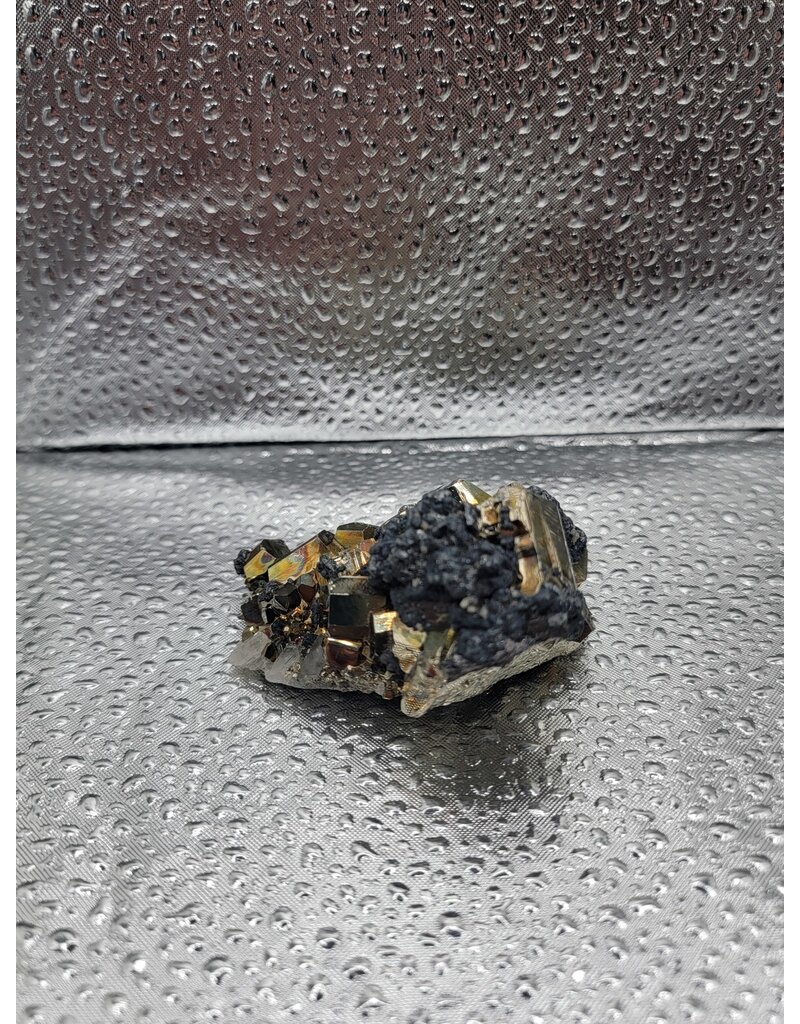 Pyrite & Quartz Cluster - Gemstone 28