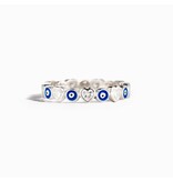 Ring Size 6 - Evil Eye Eternity SS 925