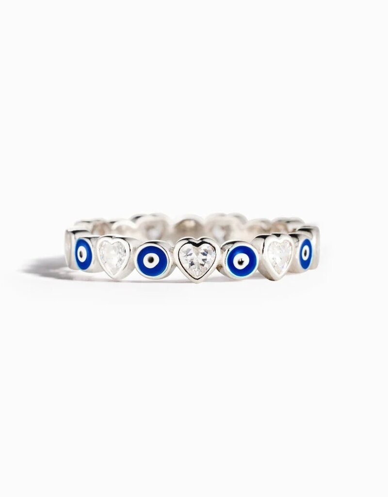 Ring Size 6 - Evil Eye Eternity SS 925