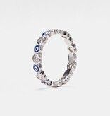 Ring Size 6 - Evil Eye Eternity SS 925