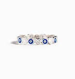 Ring Size 7 - Evil Eye Eternity SS 925