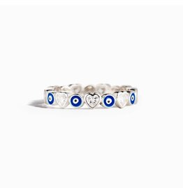 Ring Size 7 - Evil Eye Eternity SS 925