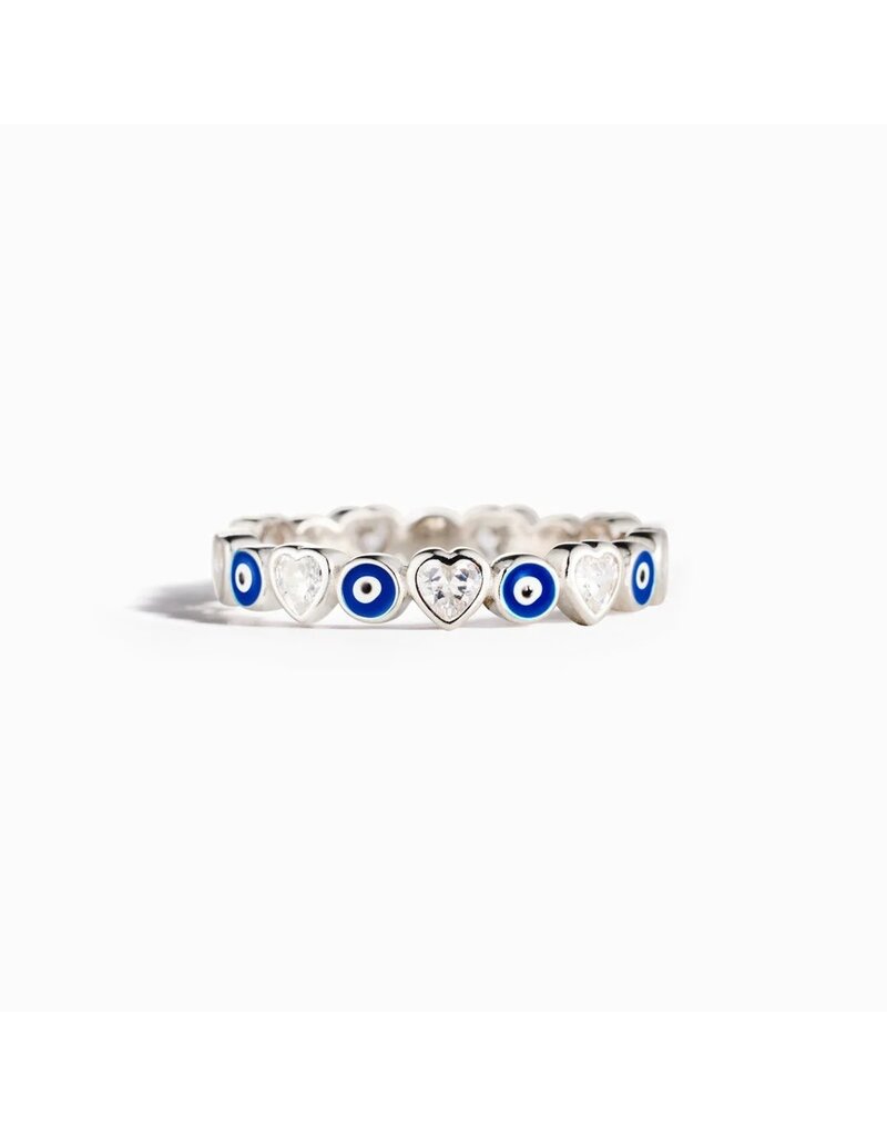 Ring Size 7 - Evil Eye Eternity SS 925