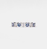 Ring Size 7 - Evil Eye Eternity SS 925