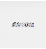 Ring Size 7 - Evil Eye Eternity SS 925