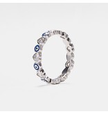 Ring Size 7 - Evil Eye Eternity SS 925