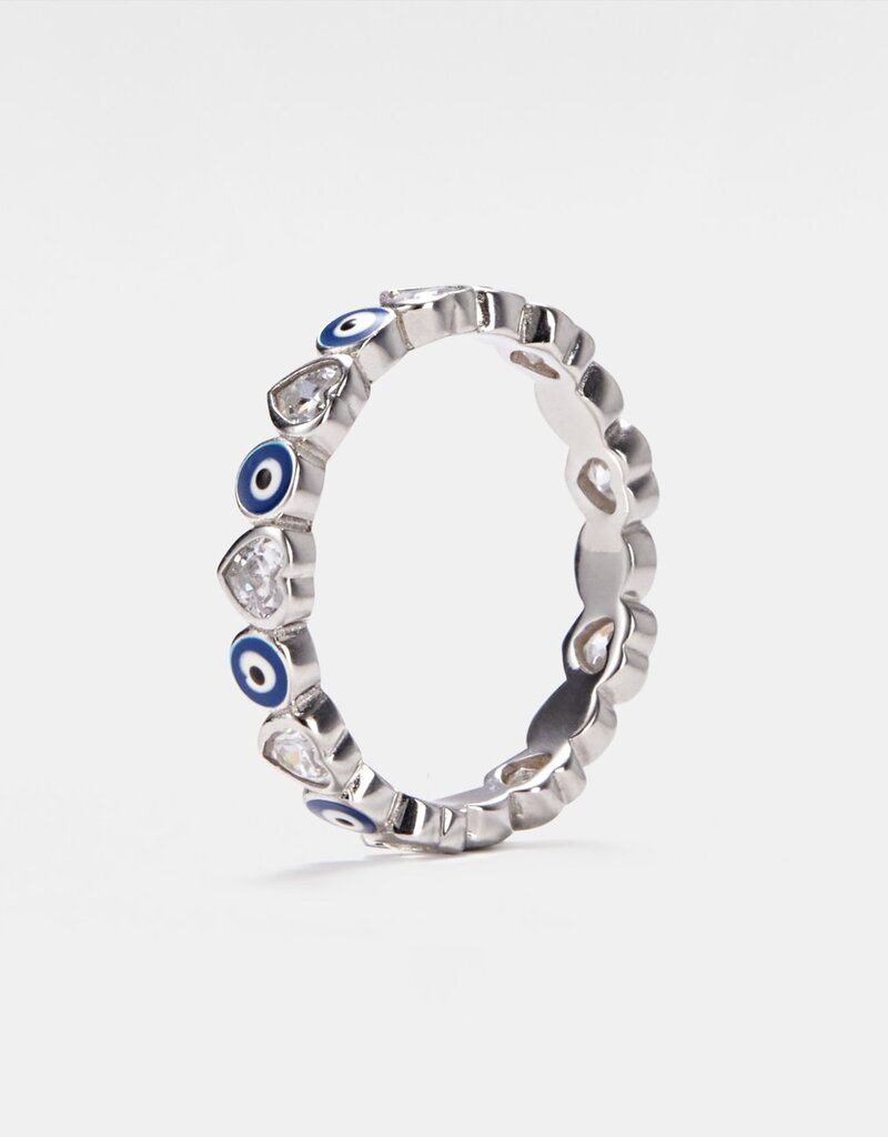 Ring Size 7 - Evil Eye Eternity SS 925