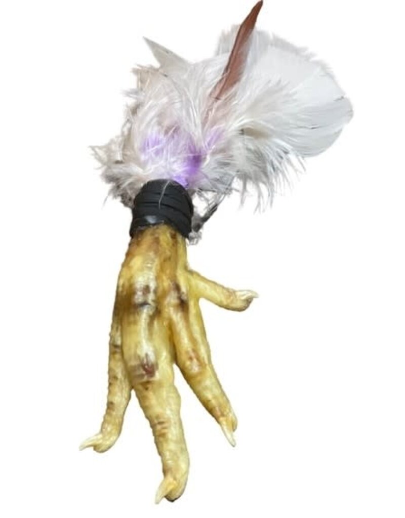 Authentic New Orleans Hoodoo Chicken Foot Amulet/White