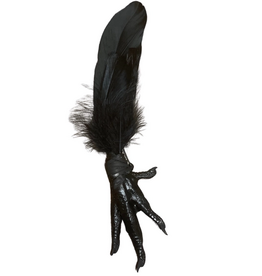 Authentic New Orleans Hoodoo Chicken Foot Amulet/Black