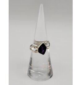 Sterling Silver Amethyst Ring Sz 6.5