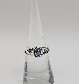Ring Size 6.75 - Sterling Silver - Amethyst