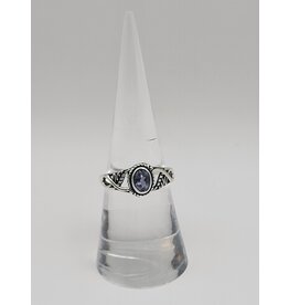Ring Size 6.75 - Sterling Silver - Amethyst