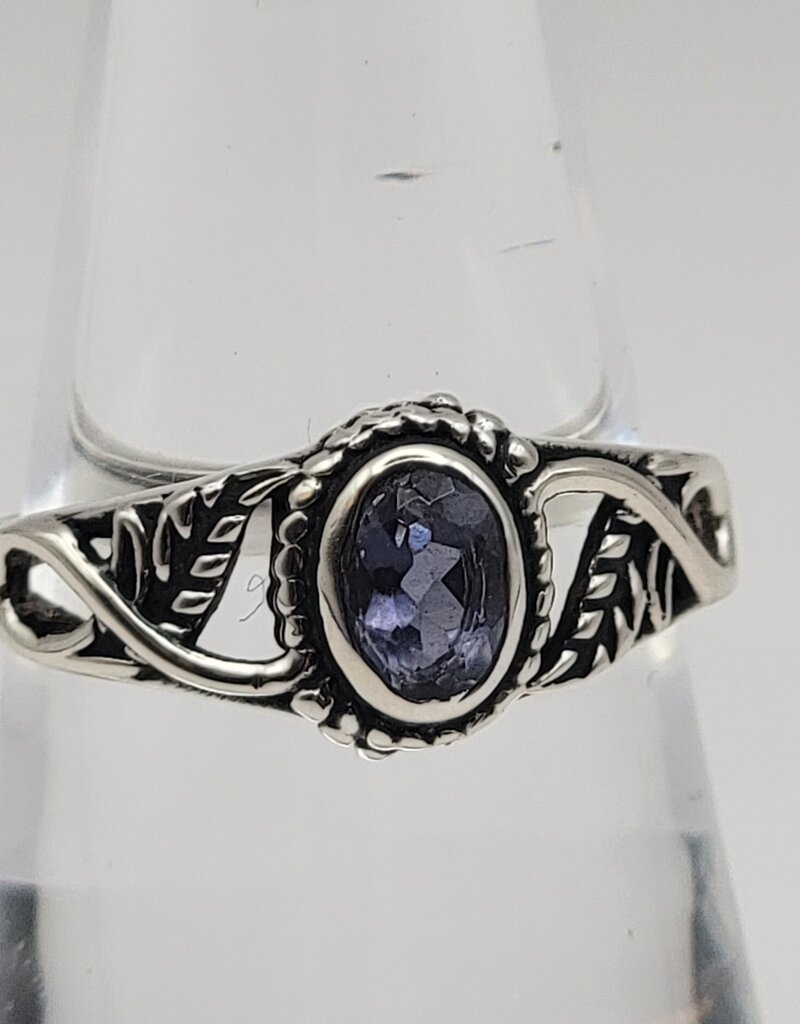 Ring Size 6.75 - Sterling Silver - Amethyst